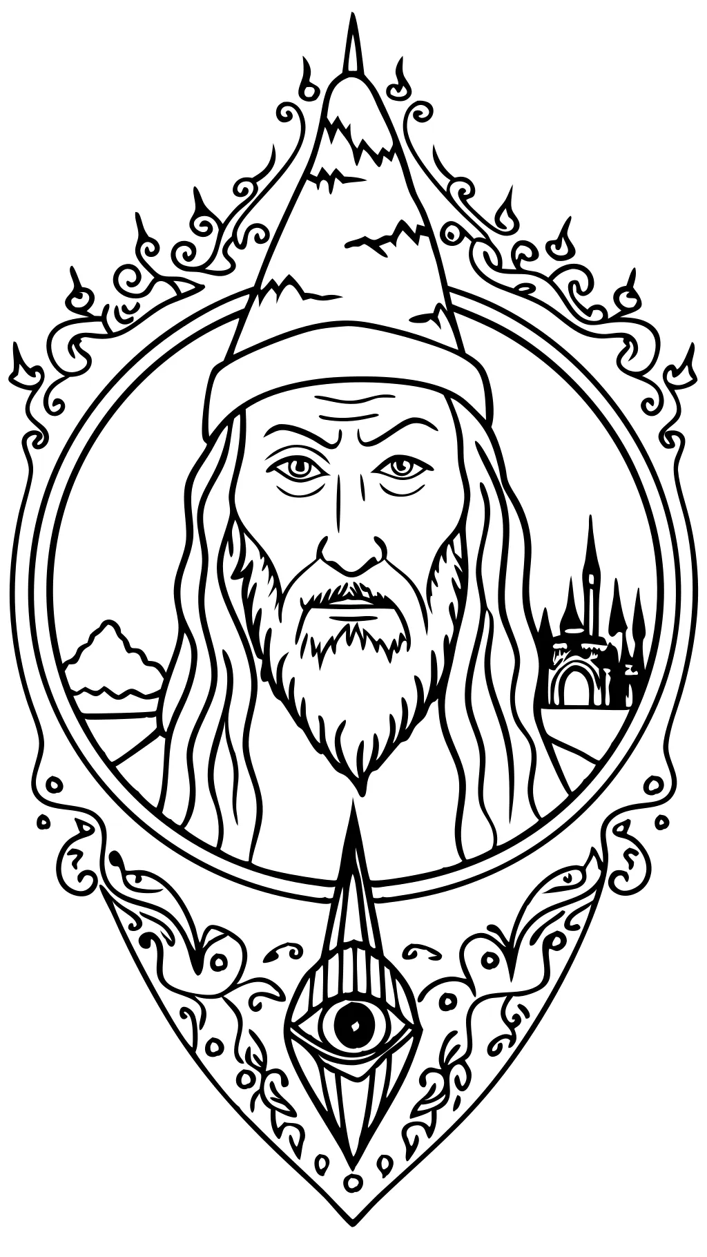 coloriage seigneur des anneaux